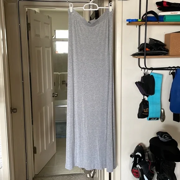 Grey Maxi Skirt - Picture 2 of 5